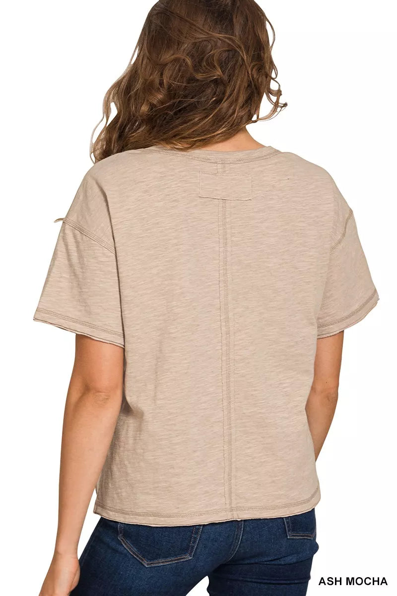 Cotton Slub Short Sleeve Tee - Relaxed Fit