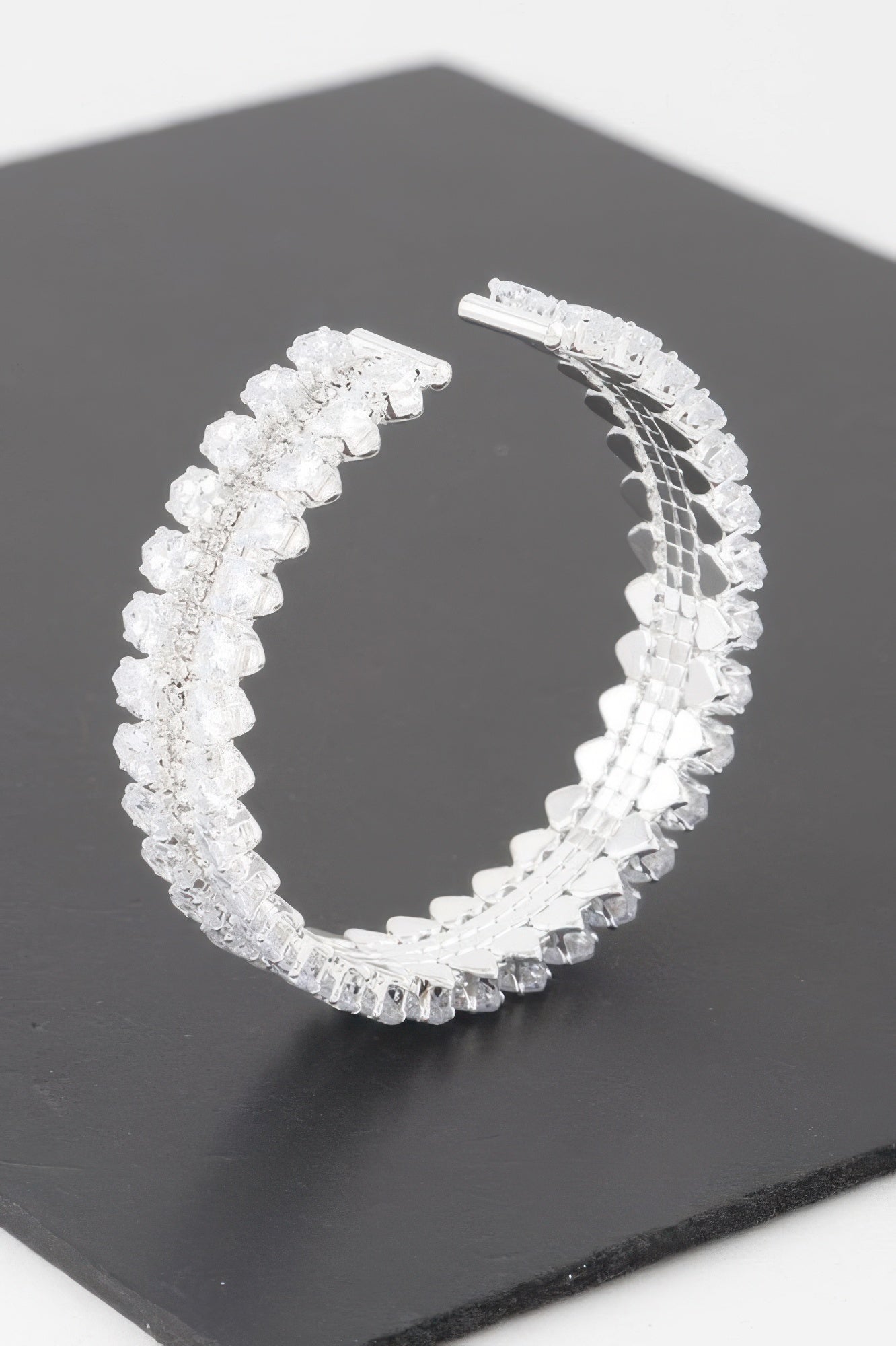 Double Jeweled Cuff Bracelet