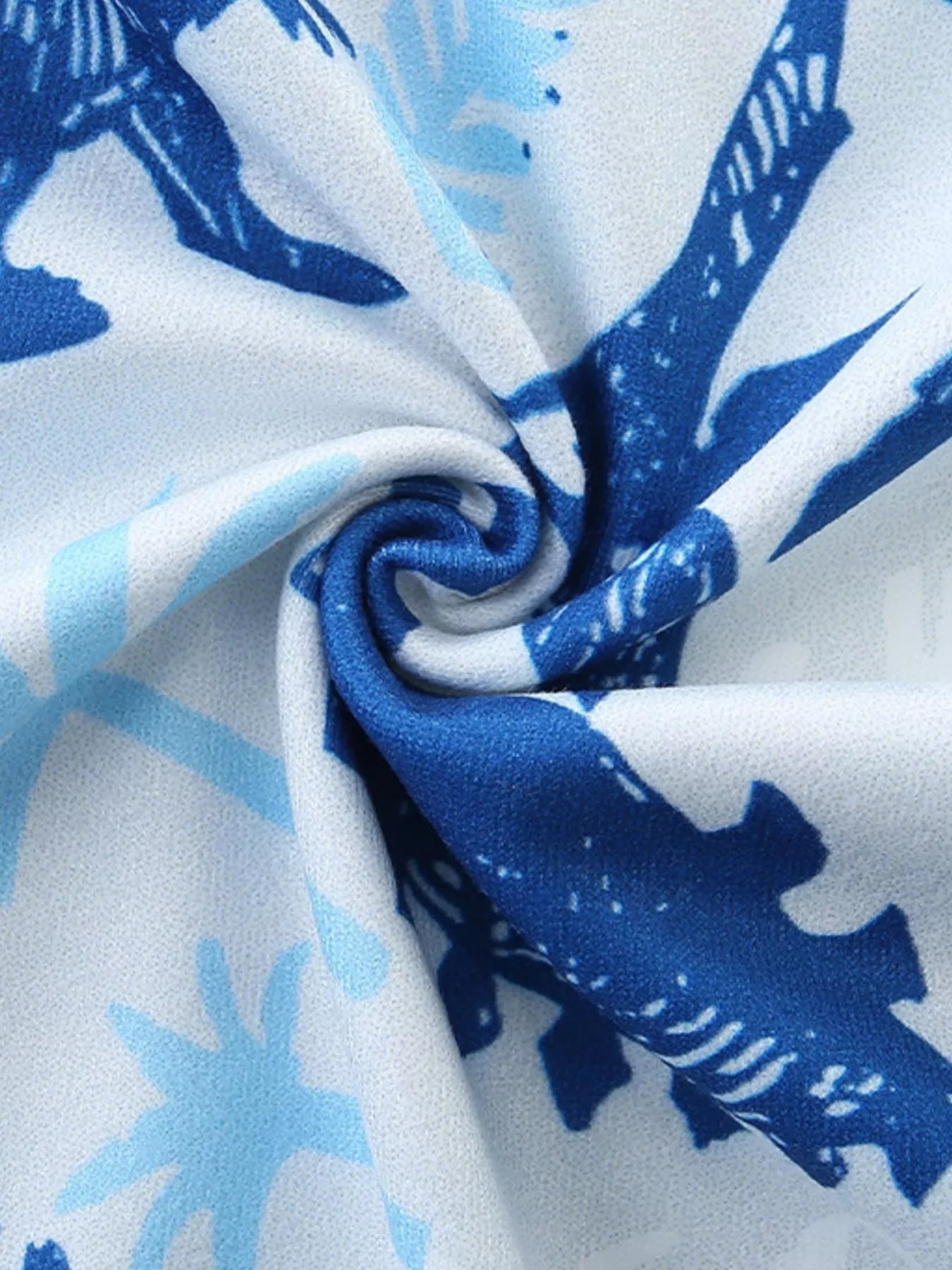 Boys Blue Dinosaur Print Short Sleeve Pajama Set