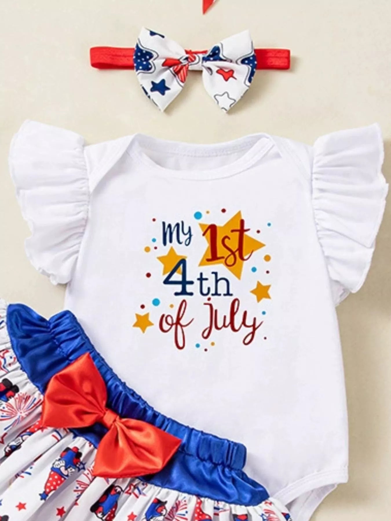 Baby Girls My First 4th of July Outfit Set Patriotic Tutu