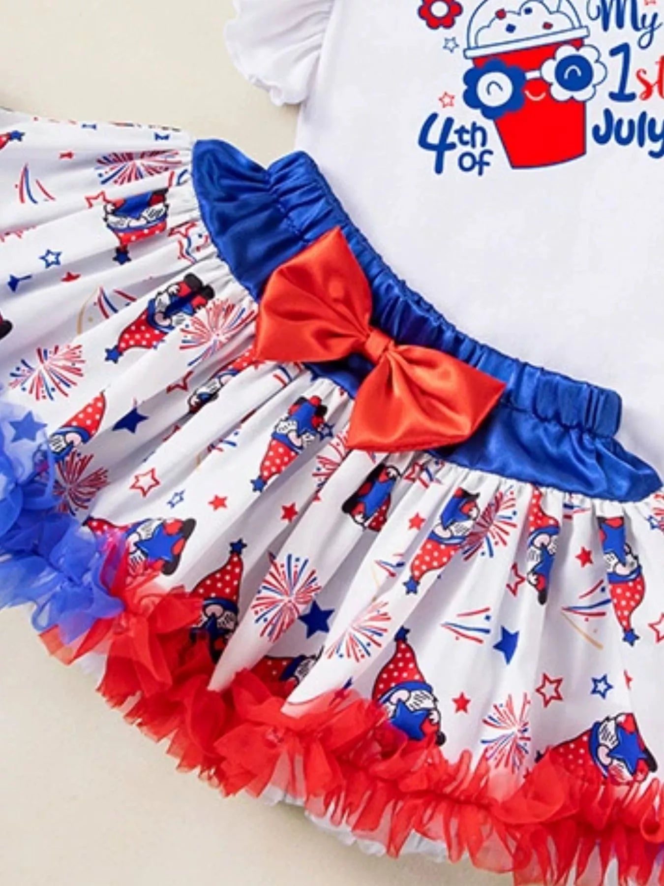 Baby Girls My First 4th of July Outfit Set Patriotic Tutu
