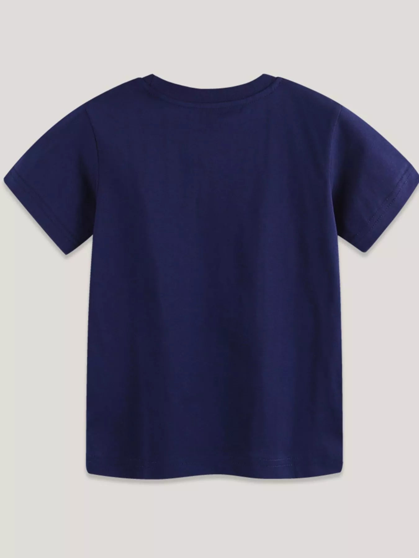 Navy Blue Rescue Team Graphic Cotton T-Shirt for Boys