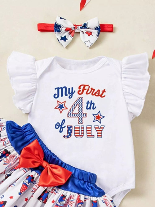 Baby Girls My First 4th of July Outfit Set Patriotic Tutu