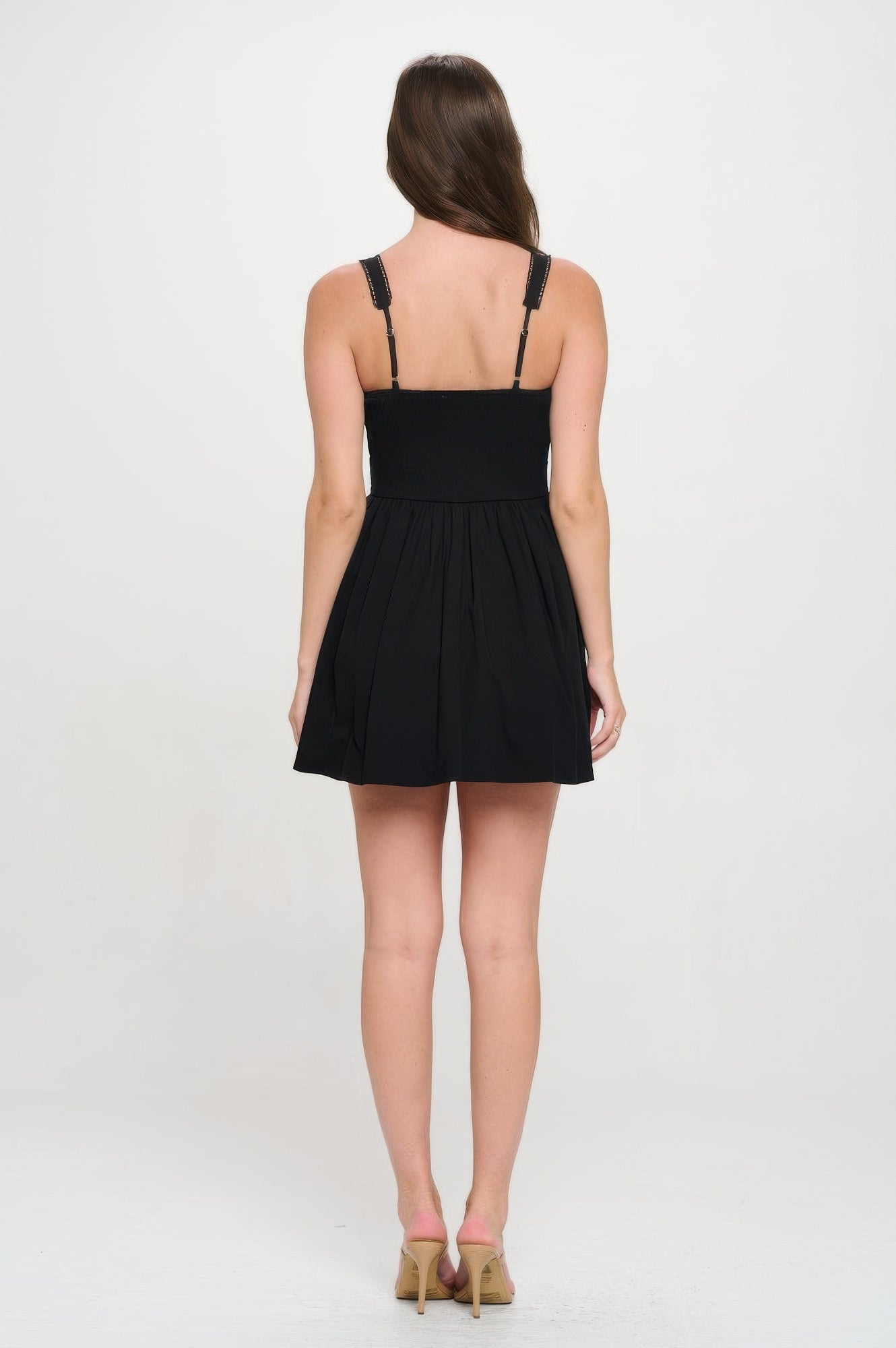 Front Ribbon Tie Bustier Dress