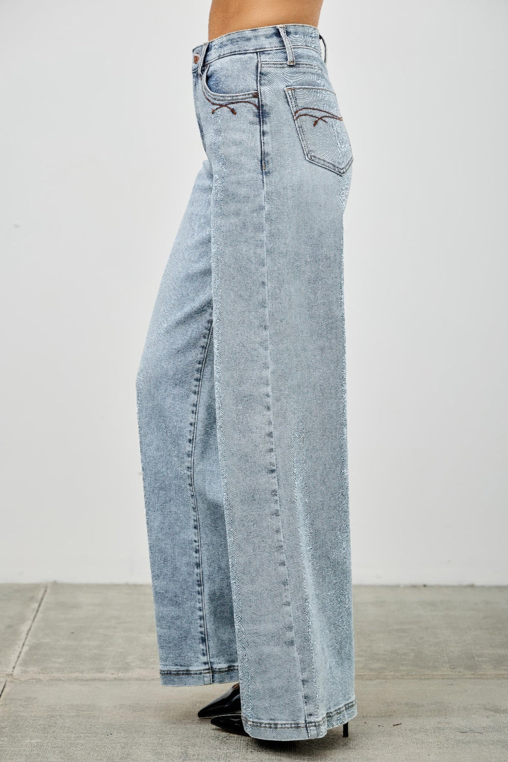 High Rise Wide Leg