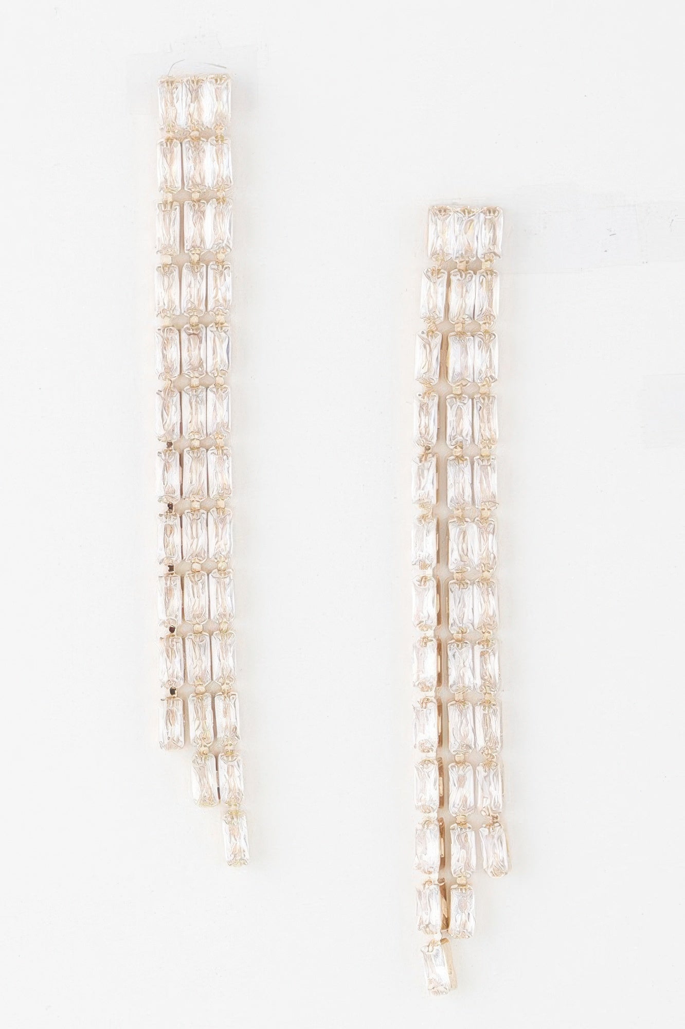 Rhinestone Tassle Earrings