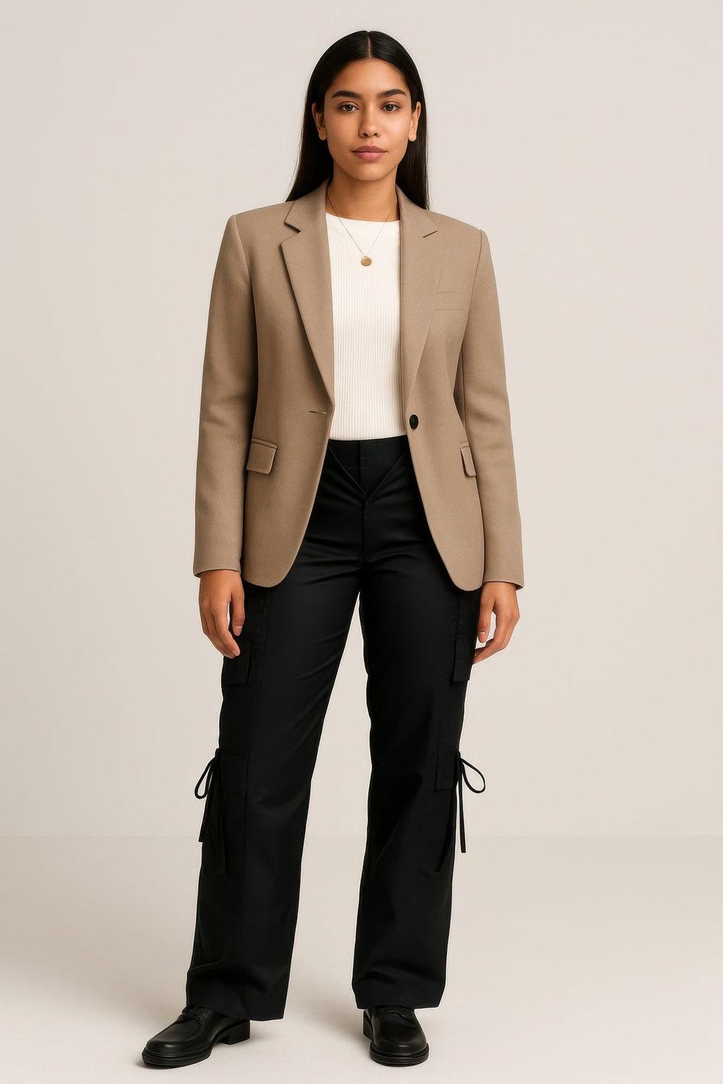 V Cut Cargo Pants