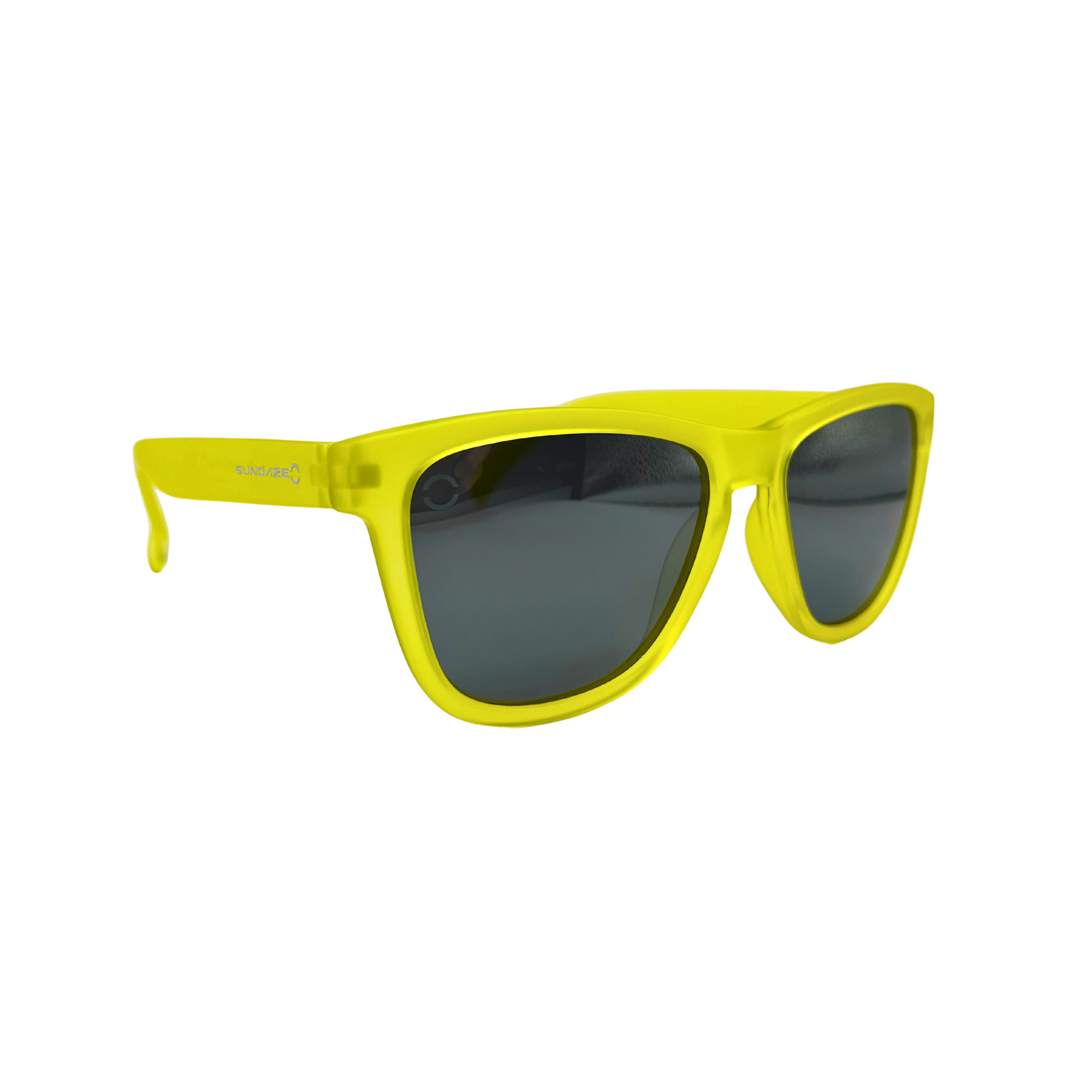 Yellow Bird Sunglasses with Dark Grey Polarized Lenses