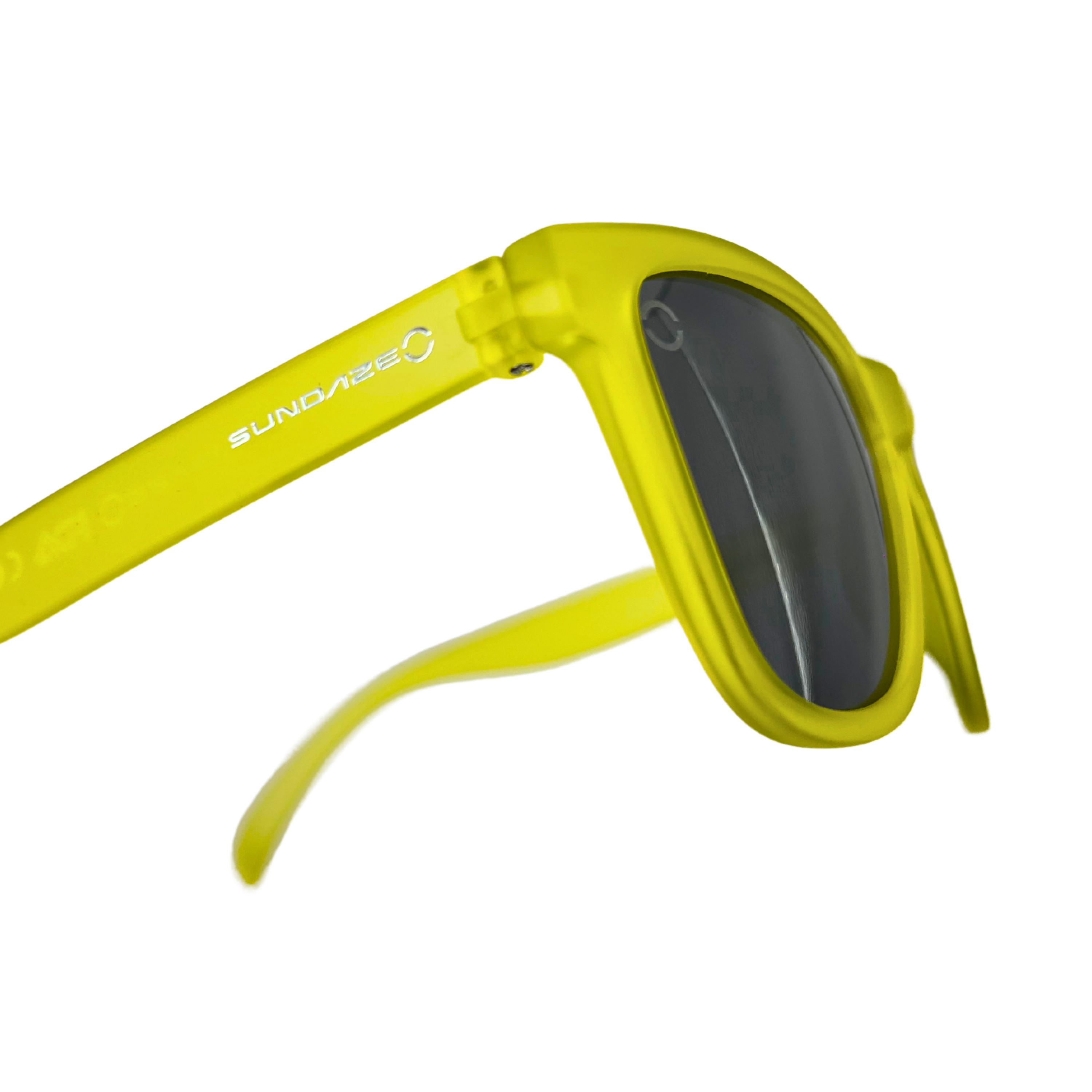 Yellow Bird Sunglasses with Dark Grey Polarized Lenses